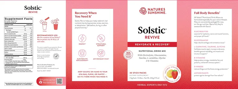 Solstic Revive - Rehydration & Recovery Nutritional Drink Mix - Image 3